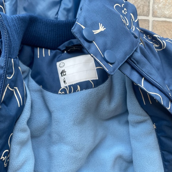 Jacket kids unisex Elephant print jacket w fleece lining - Picture 8 of 13